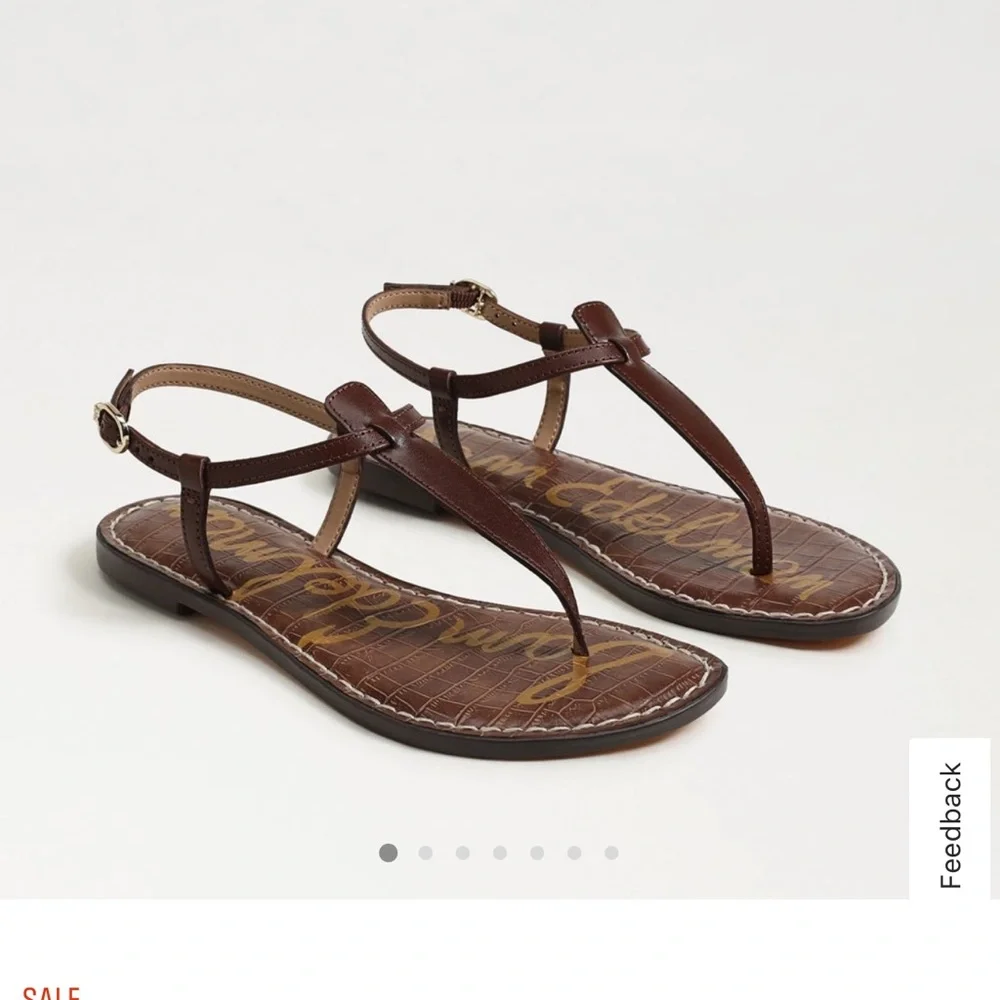 Sam Edelman Gigi Leather Sandals - Picture 1 of 7